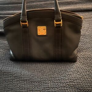 Elegant Black Bag with Gold Details